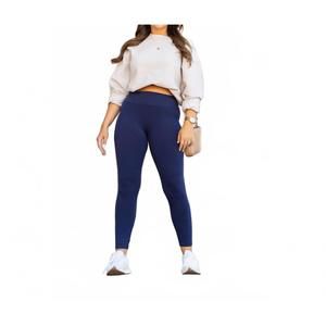 NEW JULIA ROSE nyla full-length with pocket leggings in navy
